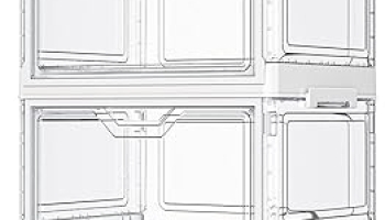 Clear Storage Bins with Lids – 4 Tier Plastic Bins with Wheels, Stackable Storage Bin, Closet Organizers Box for Bedroom, Living Room, 23 QT Folding Box with Magnetic door @ $31.98