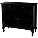 TMS Layla 2-Drawer Multiple Finishes Storage Buffet (42 x 15 x 36 Inch, Black) @ $128.00