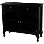 TMS Layla 2-Drawer Multiple Finishes Storage Buffet (42 x 15 x 36 Inch, Black) @ $128.00