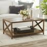 Mainstays Farmhouse X Design Rectangle Coffee Table (Rustic Weathered Oak) @ $65.00