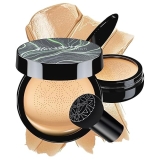 Mushroom Head Air Cushion CC Cream – BB Cream Face Makeup Foundation for Mature Skin Moisturizing Concealer Brighten Long-Lasting, Even Skin Tone for All Skin Types (Buff Beige) @ $5.59