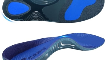 Cloudflo Plantar Fasciitis Insoles for Men Women,High Arch Support for Pain Relief,Shoe Inserts Orthotic for Flat Feet,Work Boot Insoles for Shock Absorbing Inserts (Fit for Standing All Day) DB-XL @ $8.99