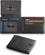 RUNBOX Wallet for Men Slim Rfid Leather 2 ID Window With Gift Box | Slim @ $6.19