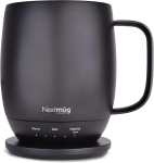 Nextmug – Temperature-Controlled, Self-Heating Coffee Mug (Black – 14 oz.)