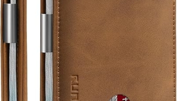 RUNBOX Slim Wallets for Men – Leather Money Clip Mens Wallet – RFID Blocking Front Pocket Bifold Wallet – Thin Credit Card Holder with Gift Box @ $8.99