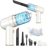 KMM Handheld Car Vacuum Cleaner, 9000PA Vacuum Cleaner & Air Duster, 120W High Power Vacuum Portable Cordless, Hand Held Vacuum Rechargeable with Multi-Nozzles & LED Light for Home, Car, Office @ $12.99