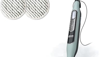 Shark Steam & Scrub Steam Mop, All-in-One Scrubbing and Sanitizing Hard Floor Cleaner, LED Headlights, 4 Dirt Grip Soft Scrub Pads Included, XL Water Tank, Swivel Steering, Hawaiian Grey, S8001 @ $109