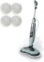 Shark Steam & Scrub Steam Mop, All-in-One Scrubbing and Sanitizing Hard Floor Cleaner, LED Headlights, 4 Dirt Grip Soft Scrub Pads Included, XL Water Tank, Swivel Steering, Hawaiian Grey, S8001 @ $109