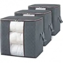 DOKEHOM 3-Pieces 100L Large Clothes Storage Bag Organizer @ $10.49
