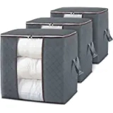 DOKEHOM 3-Pieces 100L Large Clothes Storage Bag Organizer @ $10.49