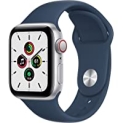 Apple Watch SE (Gen 1) GPS & Cellular 40mm Smart Watch (Silver Aluminium Case with Abyss Blue Sport Band) @ $199.00