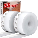 Holikme 1.8”W-33 Feet Weather Stripping Silicone Door Seal Strip Door