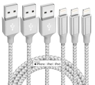 iPhone Charger 3-Pack 10ft MFi Certified Lightning… @ $3.49