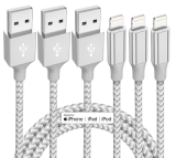 iPhone Charger 3-Pack 10ft MFi Certified Lightning… @ $3.49