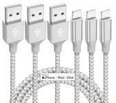 iPhone Charger 3-Pack 10ft MFi Certified Lightning… @ $3.49