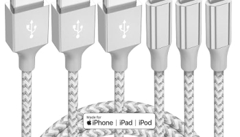 iPhone Charger 3-Pack 10ft MFi Certified Lightning… @ $3.49
