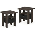 2 Furinno Andrey End Table Nightstand w/Bin Drawer @ $24.03