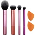 Real Techniques Makeup Brush Set with 2 Sponge Blenders @ $11.16