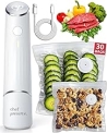 Chef Preserve Compact Vacuum Sealer for Food (Vacuum Sealer Machine + 30 Reusable Vacuum Bags) Powerful Handheld Vacuum Sealer Machine, Seal Meal Saver, Portable Food SealerChef Preserve Compact Vacuum Sealer for Food (V… @ $79.20
