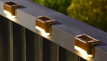 SOLPEX Solar Deck Lights Outdoor 16 Pack, Solar Step Lights Waterproof Led Solar lights for Outdoor Stairs, Step , Fence, Yard, Patio, and Pathway(Warm White) @ $16.41