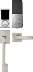 Amazon Basics Grade 3 Electronic Touchscreen Deadbolt Door Lock with Door Handleset – Satin Nickel @ $63.63