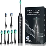 BAOVERI Sonic Electric Toothbrush with 8 Brush Heads @ $19.99