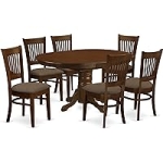 East West Furniture 7-Piece Kitchen Table & Chairs Set @ $588.37