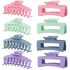LuSeren Colorful Hair Claw Clips for Girls – 4.3 Inch Cute Matte Claw Clips in Pastel Green, Pink, Blue & Purple – Lightweight Strong Hold Hair Accessories for Teens & Women @ $4.98