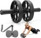 VINSGUIR Ab Roller Wheel for Beginners to Pros, Ab Roller with Adjustable & Detachable Resistance Band, Core Workout Equipment for Home Gym, Abdominal Wheel with Exercise Guide and Knee Pad, Men Women @ $9.99
