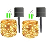 Upoom 420LED Solar Fairy String Lights with 8 Modes
