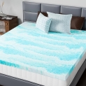 DUMOS Mattress Toppers Memory Foam Twin Size, 2 Inch Thick Bed Topper Pad Cooling Gel Infused Soft Comfy Padding Breathable for Sleeper Sofa Couch RV Camper, CertiPUR-US Certified, Blue @ $16.14