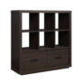 Better Homes & Gardens Steele 6 Cube Storage Bookcase Organizer with Drawers (Brown or Walnut) @ $119.00