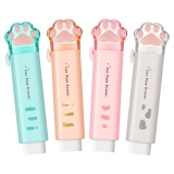 BUBABOX 4 Pcs Cat Paw Eraser