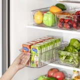 8-Pieces BPA Free Refrigerator Organizer Plastic Bins $20.99 After Coupon (Reg. $30.68) – $2.62/12.5″ Long Bins +  @ $20.99