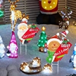 2 Pack Hourleey 2 FT Christmas Yard Stakes @ $7.99