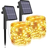Qaxlry 480 LED & 160-Ft Solar String Lights 2-Pack @ $19.99