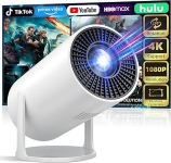 Mini Projector Portable Proyector 4K Support, Full HD 1080P Small Projector with 270° Rotatable Stand, Movie Projector Compatible with TV Stick/Smartphone/HDMI/USB for Bedroom/ Outdoor Camping @ $29.99
