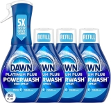 Dawn Platinum Powerwash Dish Spray, Dish Soap Liquid, Fresh Scent Bundle, 1 Spray (16oz) + 3 Refills (16oz each)(Pack of 4) @ $11.94