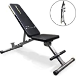 Fitness Reality 1000 Super Max Adjustable Weight Bench with Upgraded Wider Backrest/Seat @ $79.00