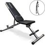 Fitness Reality 1000 Super Max Adjustable Weight Bench with Upgraded Wider Backrest/Seat @ $79.00