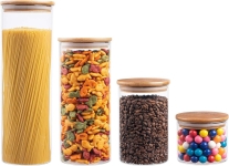 EATNEAT GLASS CONTAINERS WITH BAMBOO LIDS @ $19.99