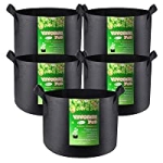 Vivosun 5-Pack 5 Gallon Plant Grow Bags @ $17.27