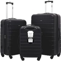 Wrangler Smart Luggage Set w/Cup Holder + USB Port 3 Piece Set @ $167.41