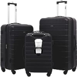 Wrangler Smart Luggage Set w/Cup Holder + USB Port 3 Piece Set @ $167.41