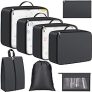 ExploreBliss Durable Packing Cubes for Suitcases, Set of 8 @ $5.99