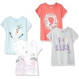 4CT Amazon Essentials Disney Marvel Star Wars Princess Girls T-Shirt @ $9.20