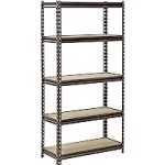 Muscle Rack 5-Shelf Heavy Duty 30 W x 12 D x 60 H Inch Steel Shelving (Silver) @ $48.48