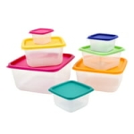 14-Piece Mainstays Plastic Rainbow Food Storage Set (Multi Color) @ $5.97