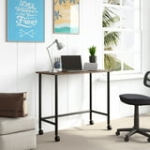 Your Zone Beckett Kids Metal Rolling Writing Desk (6 W x 15.75 D x 30 H Inch) (Natural Finish) @ $25.00
