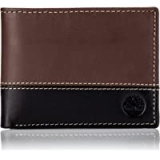 Timberland Mens Leather Passcase Wallet Trifold Wallet Hybrid @ $13.30